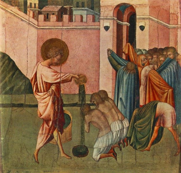 di Paolo, Saint Ansanus, The Baptizer