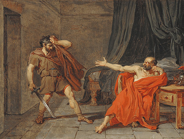 Drouais painting,Study for Marius, Prisoner of Minturnae