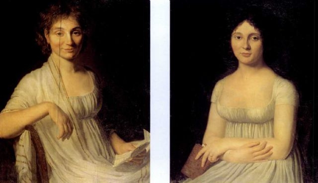 Dubois, Double portrait of young lady