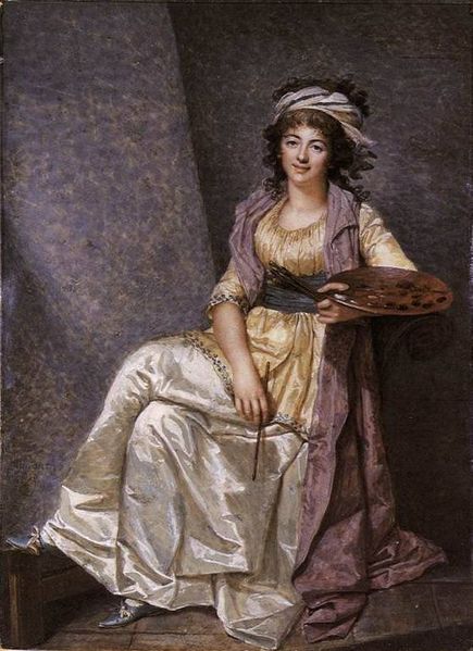 Dumont painting,Miniature of Marguerite Gerard