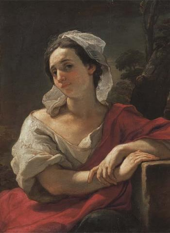 Ubaldo Gandolfi painting, Portrait of a Woman