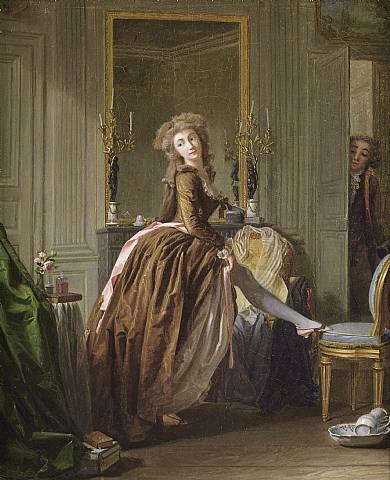 Garnier painting, Elegant Lady at her Toilette