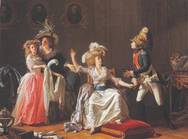 Garnier painting, The Departure of Monsieur de Saint-Marc