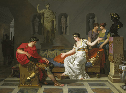 Gauffier painting, Cleopatra and Octavian