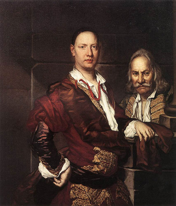 Ghislandi painting, Portrait of Giovanni Secco Suardo and his Servant