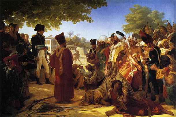 Guerin painting, Napoleon Pardoning the Rebels at Cairo