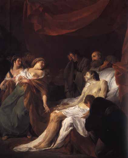 Halle painting, The Death of the Seneca