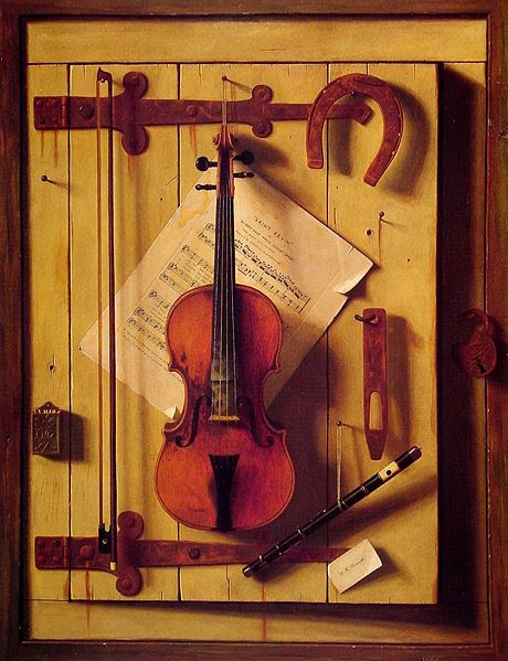 Harnett, Still Life Violin and Music, 1888 