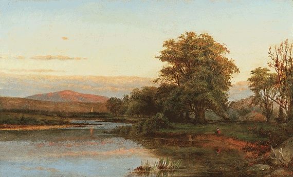 Hart, Sunset Landscape, Troy, NY