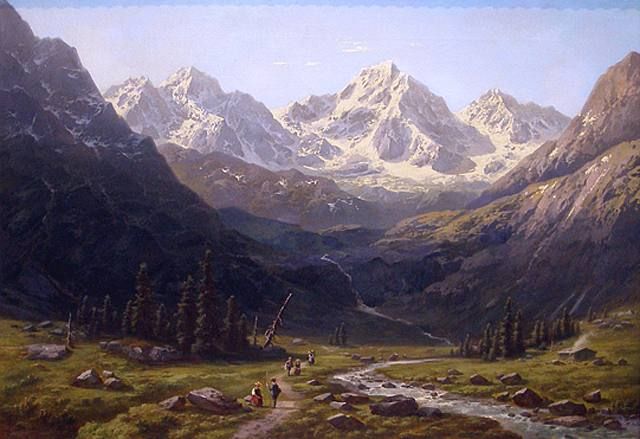 Haseltine, Alpine Scene