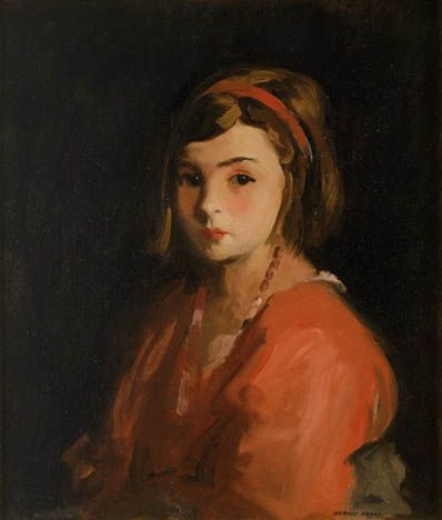 Henri, Agnes in Red, 1921