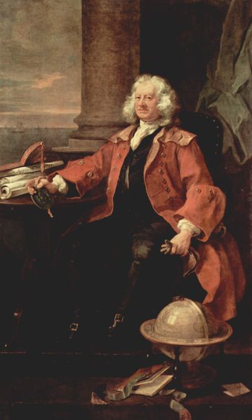 Hogarth painting, Portrait of Captain Thomas Coram