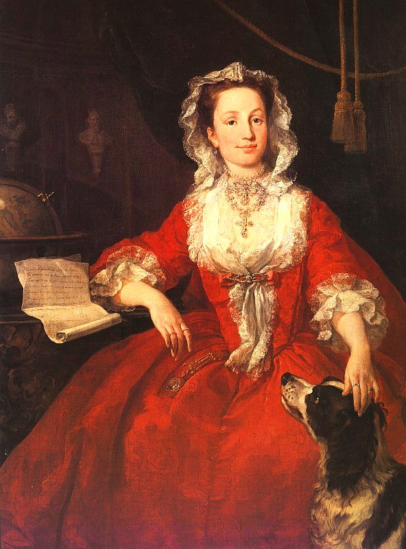 Hogarth painting, Portrait of a Lady