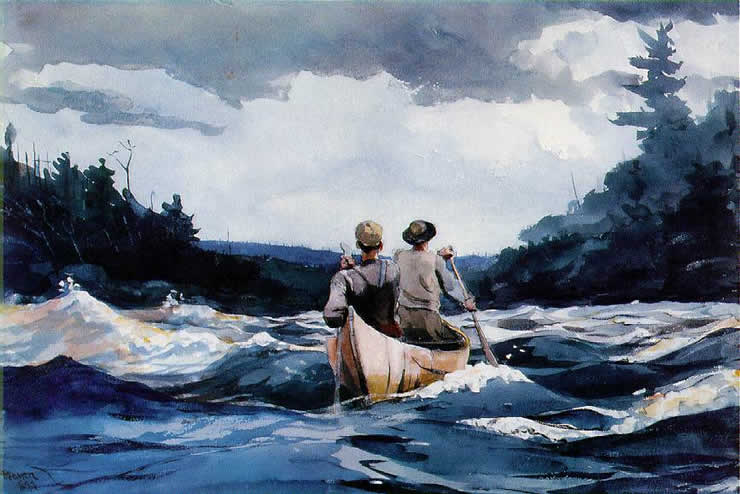 Canoe in the Rapids