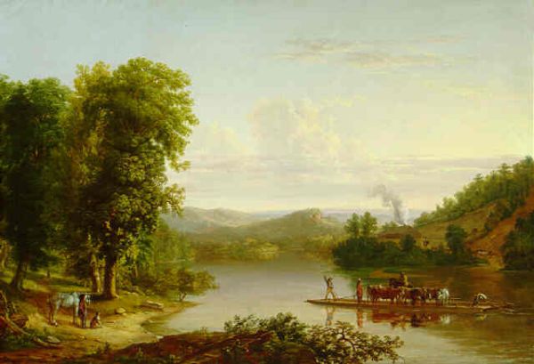 The Hudson River School, Thomas Worthington Whittredge: River Scene