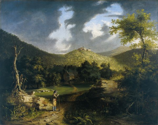 The Hudson River School, Thomas Cole: A View of Fort Putnam, 1825