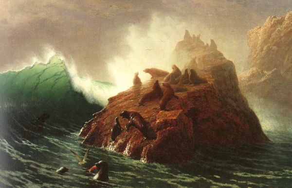 The Hudson River School, Albert Bierstadt: Seal Rock