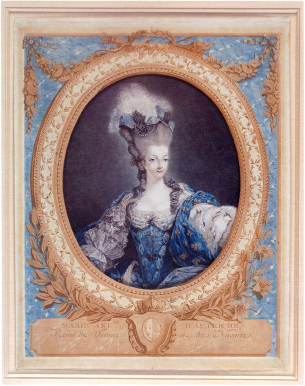 Janinet painting, Marie Antoinette