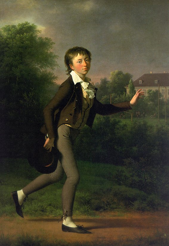 Juel painting, A Running Boy