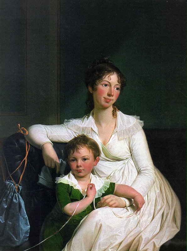 Juel painting, Portrait of a Mother and Her Child