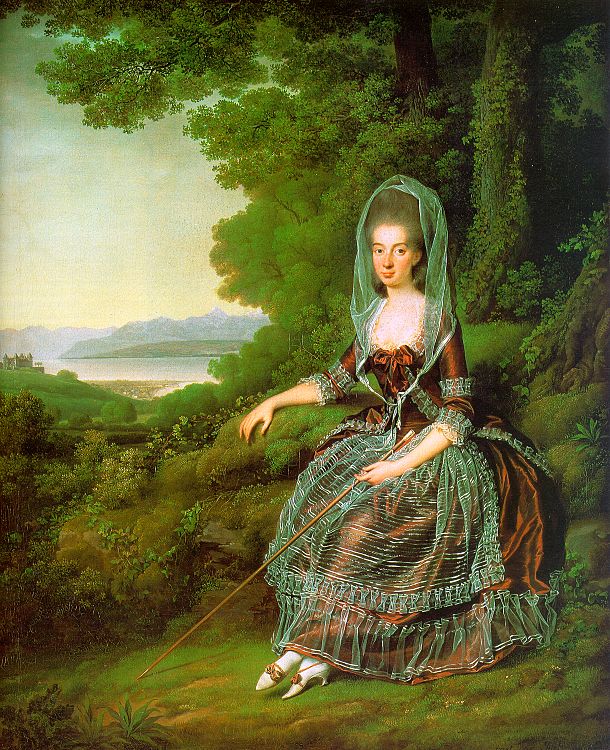 Juel painting, Portrait of Madame de Prangin