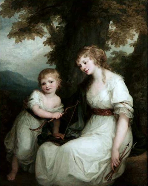 Kauffmann painting, Juliane von Krudener and her Son