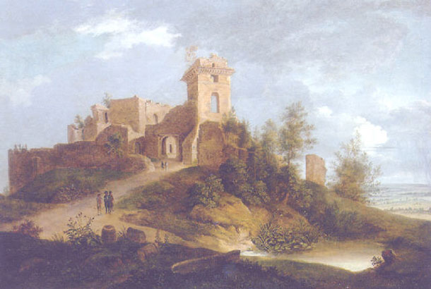 Klengel painting, Castle Ruins