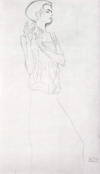 Klimt drawing, Study for 