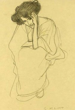 Klimt drawing, Sketch