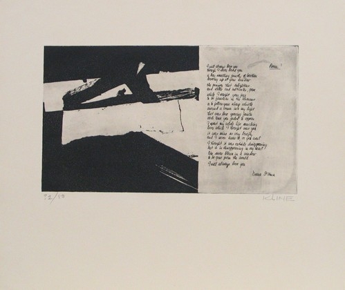 Kline, In-text plate from 21 Etchings and Poems