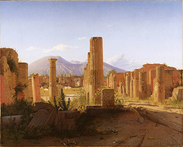 Kobke painting, Forum, Pompeii
