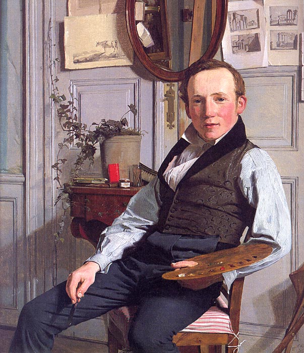 Kobke painting, Portrait of Frederik Sodring
