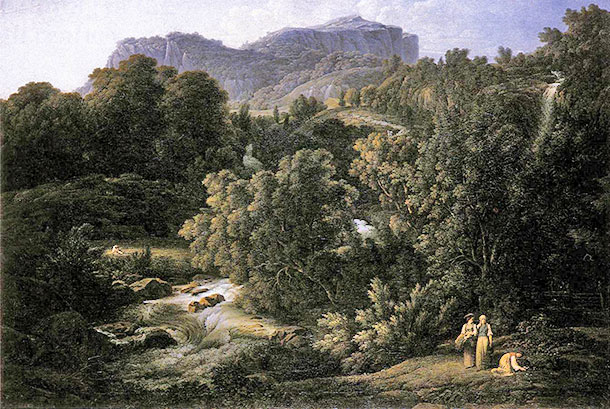 Koch painting, Mountain Scene