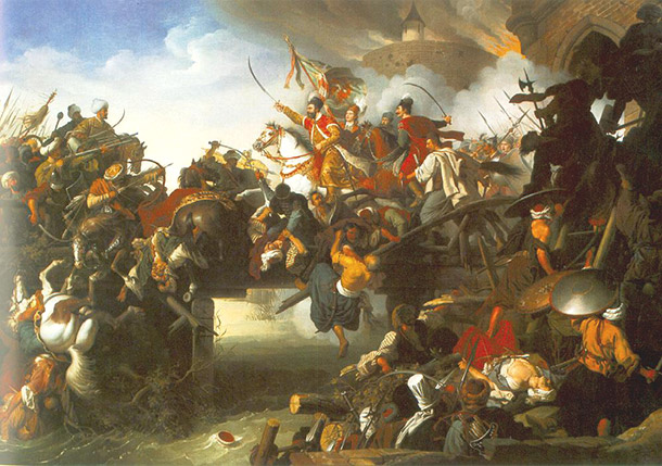 Johann Krafft painting, Battle Scene