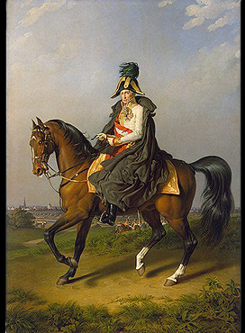 Johann Krafft painting, Equestrian Portrait of Franz I