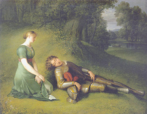 Johann Krafft painting, Rindaldo and Armida