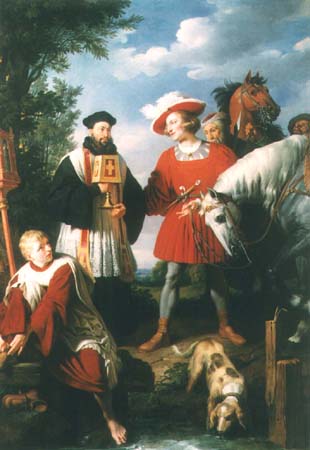 Johann Krafft painting, Rudolf von Habsburg Goup Portrait