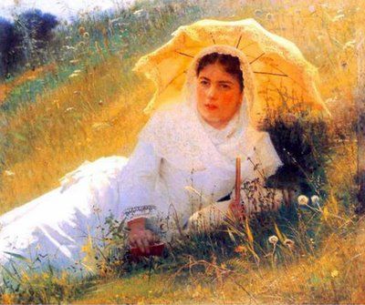 Kramskoi, Woman with a Parasol