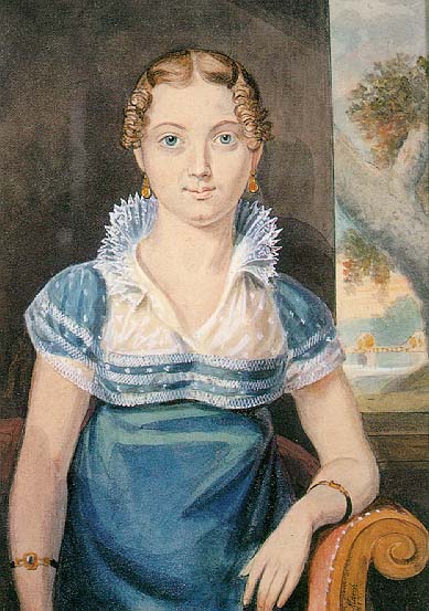 Young Girl with a Blue Dress