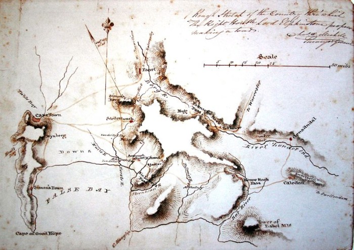 Map of Cape Town 1837