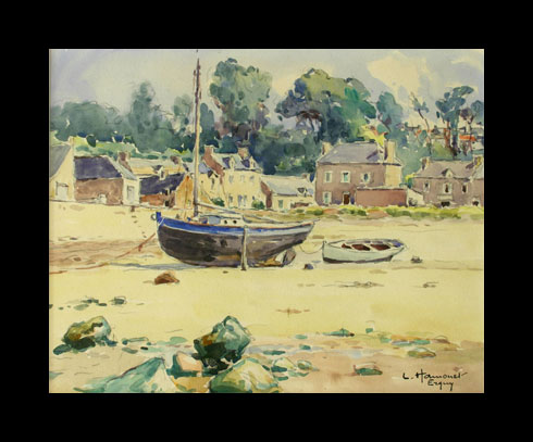 Hamonet painting, Port d’Erquy