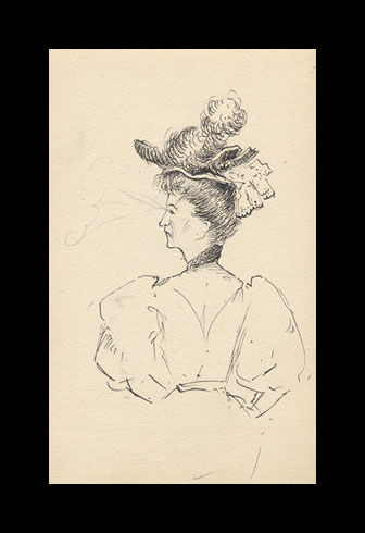 Hamonet sketch of a woman