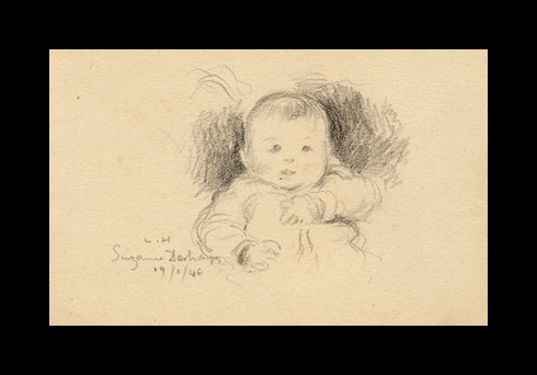 Hamonet sketch of a baby