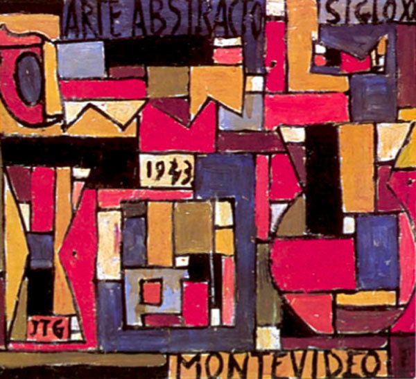 Joaquin Torres-Garcia, Abstract Art in Five Tones and complementaries (1943)