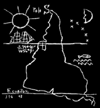 Joaquin Torres-Garcia; Upside Down Map (1943)