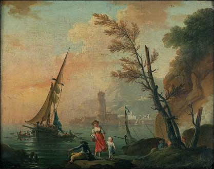 LaCroix de Marseilles painting, The Fishers