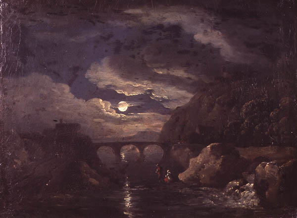 Lantara painting, Landscape in the Moonlight