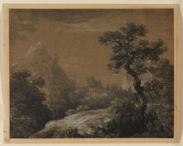Lantara painting, Landscape with Castle