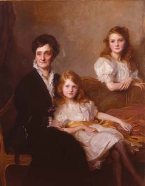 Mrs. Frederick Trouton With Her Two Daughters