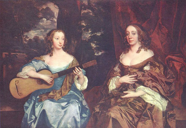 Lely painting, Two Ladies from the Lake Family